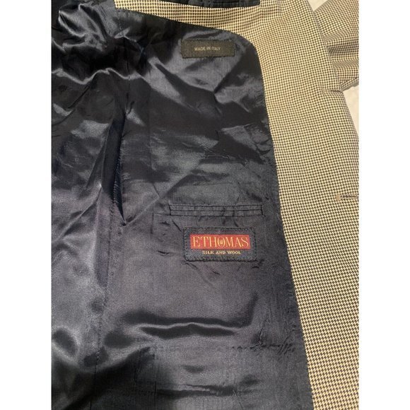 ETHOMAS Silk and wool today’s‎ man TM international collection Blazer 44R Italy - Picture 8 of 11